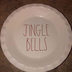 Rae Dunn Jingle Bells Christmas Pie Dish